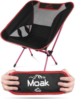 normani Campingstuhl Ultraleichter Campingstuhl „Moak“, Campingstuhl Angelstuhl mit Getränkehalter - Gartenstuhl bis zu 150 kg