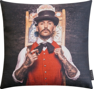 MAGMA Kissenhülle Artwood Uhrenträger ca. 45 x 45 cm