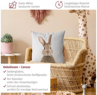 Bilderdepot24 Dekokissen drinnen Kissenhülle/ Sofakissen/ Zierkissen Kissenhülle schwarz weiss, Bezug mit / ohne Füllung Zierkissen Outdoor Sofa Bett