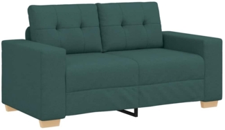 vidaXL Loveseat Sofa Dunkelgrün 120 cm Stoff 4105073