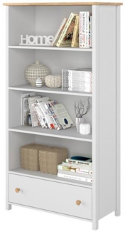 Compleo Regal Tommy, Bücherregal, Jugendregal mit geräumiger Schublade Breite:85 cm