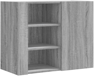 vidaXL Wandregal Grau Sonoma 75x35x60 cm Holzwerkstoff 848428