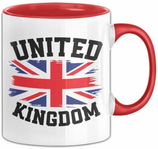 Trendation Tasse England Uk Tasse Geschenk Flagge Engländer Geschenkidee Kaffee-Becher