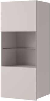 Hängevitrine Calabrini BR05 (Farbe: Cashmere, ohne Beleuchtung)