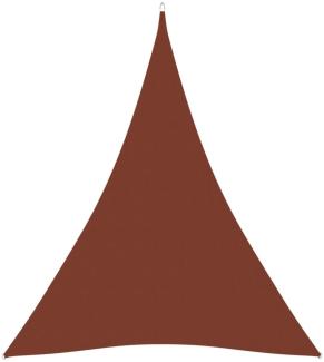 Sonnensegel Oxford-Gewebe Dreieckig 3 x 4 x 4 m Terrakottarot
