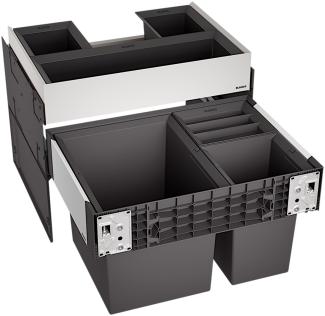 BLANCO 526210 SELECT II XL 60/3 ORGA Abfallsystem 46 Liter (1x 30 u. 2x 8) für 60 cm Schrankbreite / Frontanbindung