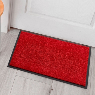 my home Fußmatte Fresh Step, Made in Belgium, rechteckig, Höhe: 9 mm, für den Eingangsbereich, Uni-Farben, rutschhemmend, robust, waschbar
