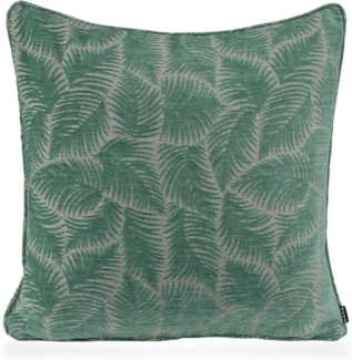 H.O.C.K. Dekokissen Nelly, mit Blätter-Muster, Kissenhülle mit Füllung, 1 Stück