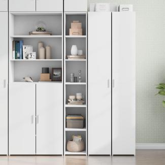 vidaXL Highboard Weiß 30x41x185 cm Holzwerkstoff 846411