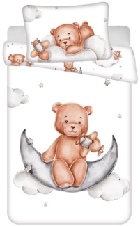 Teddy Bear Kinderbettwäsche – Bettbezug 100x135 cm & Kissenbezug 40x60 cm