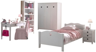 Kinderzimmer Kamila 12 Kinderzimmer Möbel Set Mädchen MDF Weiß