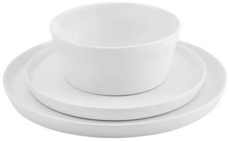 Karaca Geschirr-Set Salvare New Bone Geshirrset 6 Personen, 18-teilig, Kombigeschirr New Bone Tafelservice Tellerset Spülmaschinenfest