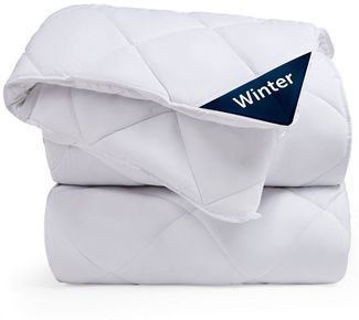 Blumtal Kunstfaserbettdecke zertifizierte Steppbettdecke - Winterdecke, Wärmeklassen: Sommer, 4 Jahreszeiten, Ganzjahresdecke, Winter