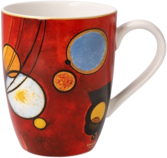 Goebel Künstlertasse Wassily Kandinsky - Schweres Rot, Fine Bone China, Bunt, 0. 4 L, 67062181