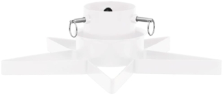vidaXL Christbaumständer Weiß 47x47x13,5 cm 331316