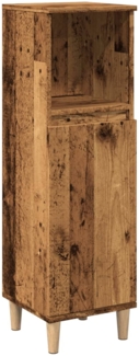 Badschrank Altholz-Optik 30 x 30 x 100 cm Holzwerkstoff