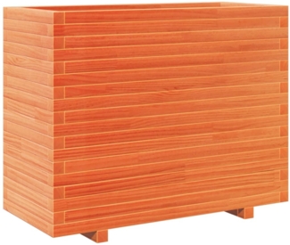 vidaXL Pflanzkübel Wachsbraun 90x40x72,5 cm Massivholz Kiefer 3282596