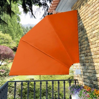 vidaXL Faltbarer Balkonfächer Terracotta-Rot 210×210 cm 41579