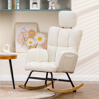 COMHOMA Relaxsessel Schaukelstuhl Ohrensessel sonnenliege Einzelsofa mit Armlehnen (Relaxsessel), mit Relaxfunktion