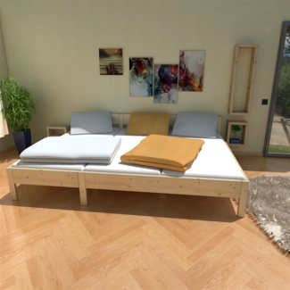 Familienbett "Familien-Nesterl" 270 220 43 Fichte 180/90cm ohne Ablage