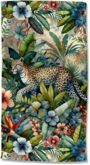 good morning Strandtuch Raza, Velours (Packung, 1-St), Mikrofaser, Velours, Strandtuch, saugfähig, leicht, 100x180