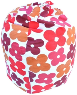 Sitzsack Sitzkissen Bodenkissen Sessel Indoor Kissen Ø60x70 cm Blumen