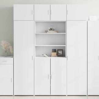 vidaXL Highboard Weiß 80x42,5x185 cm Holzwerkstoff 3281378