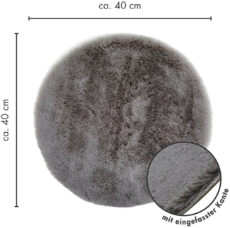 LUXOR living Stuhlkissen Sitzauflage Novara, Kunstfell, rund oder eckig, sehr weich, auch als 4er Set bestellbar