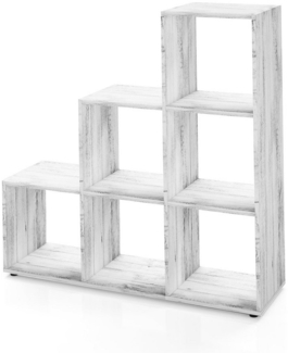 Treppenregal Beton 107.2 x 107.8 cm Vicco