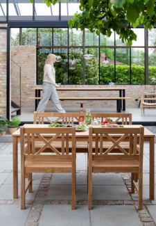 Cinas Gartenstuhl Rosenborg, Designmöbel, Außenbereich, Qualitätsmöbel, Terrasenleben
