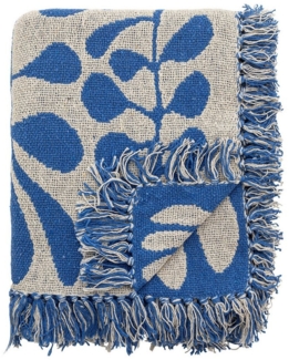 Wohndecke Bloomingville Nevine Decke, Blue, 160 x 130 cm, Bloomingville