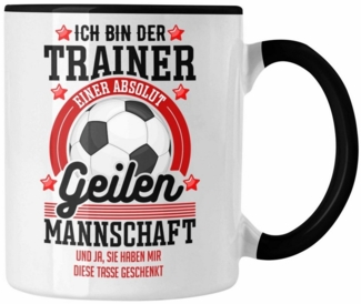 Trendation Tasse Trendation - Bester Fussballtrainer Geschenk Tasse Danke Fußball Coach