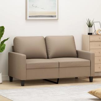 vidaXL 2-Sitzer-Sofa Cappuccino-Braun 120 cm Kunstleder 359136