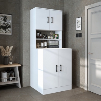 Roomart Waschmaschinenumbauschrank (Waschmaschinenschrank Trocknerschrank Waschturm)