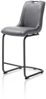 2er Set MICHIEL Barhocker grau