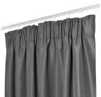 Melody Vorhang Gardine Curtain Blickdicht Sichtschutz Dekoschal (2 St), Kräuselband, blickdicht