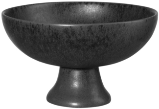 ASA SELECTION Schale Selection grande Schale auf Fuß black iron 14cm, Steinzeug, (Schüsseln & Schalen), Geschirr