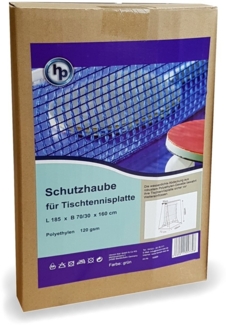 HP Schutzhaube für Tischtennisplatte PE Gewebe 185x70/30x160cm