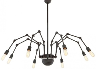 Casa Padrino Luxus Leuchte - Luxus Hängeleuchte Bronze Durchmesser 120 H 70 cm