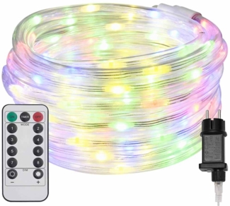 vidaXL Lichtseil mit 240 LEDs Mehrfarbig 10 m PVC 42018948
