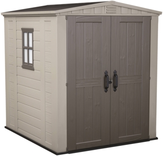 Dmora Gartenhaus Weyburn, Gartenhütte, Gartenhaus, Werkzeugschuppen, 178x196 h208 cm, Beige