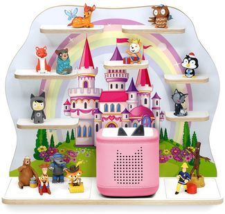 stadtecken Kinderregal groß, geeignet für Toniebox 2 und ca. 50 Tonies, Packung, Perfekte Aufbewahrung im Kinderzimmer