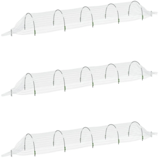 vidaXL Netztunnel 3 Stk. 1,5x5 m Fiberglas und PP 3281499