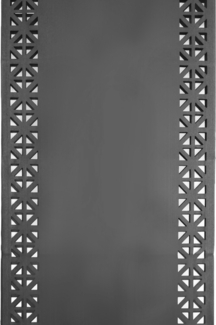 Tischläufer für Zuhause und Garten mit Laserschnittmuster, 140x40 cm aus Polyester Anthrazit