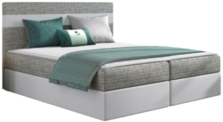 Mirjan24 Boxspringbett Tercjo, Beige/Weiß, 140x200 cm