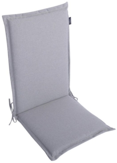 LILENO HOME Hochlehnerauflage Gartenstuhl Auflage, bequeme Sitzauflage für Gartenmöbel, Stuhlkissen, (1 St, 1er Set), Polsterauflage Silber, Sitzpolster für Klappstühle