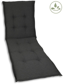 GO-DE Liegen-Auflage 190 cm x 60 cm x 7 cm, grau, anthrazit