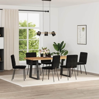 vidaXL Esszimmerstühle 6 Stk. Schwarz Samt 3315479