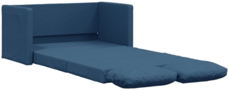 vidaXL Bodensofa mit Schlaffunktion Blau 112x174x55 cm Stoff 353971