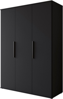 INOSIGN Kleiderschrank LAGOS Wäscheschrank, Garderobe, schwarze Griffe, Made in Europe Moderner Drehtürenschrank, FSC-zertifiziert, melaminbeschichtet